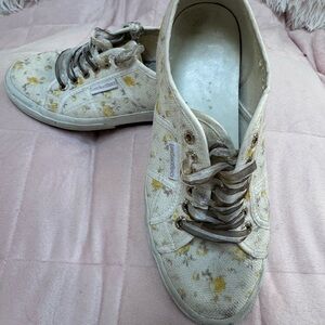 Floral Canvas Sneakers love shack fancy